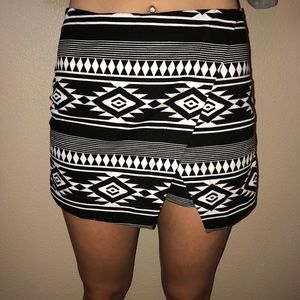 Tribal print skort